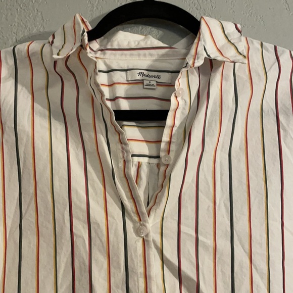 Madewell Central Shirt in Sadie Stripe - Picture 5 of 13
